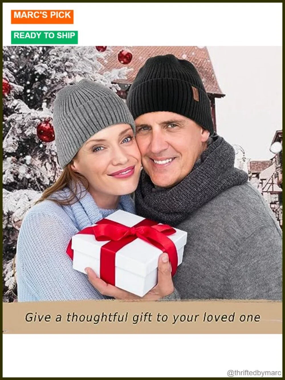 Fleece Lined Beanie Warm Winter Cap Unisex Knit Cuffed Skullies